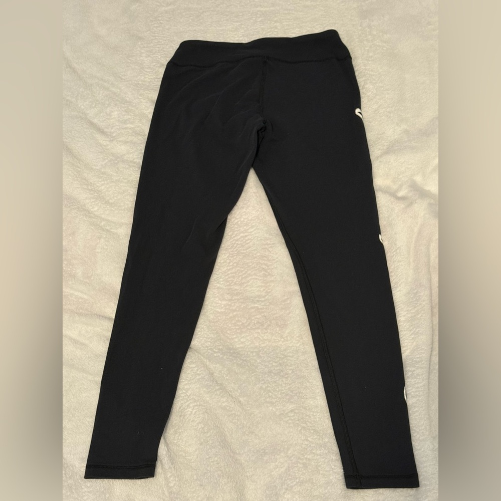 Under Armour Black Leggings with White ‘Under Armour’ Script - Picture 3 of 7